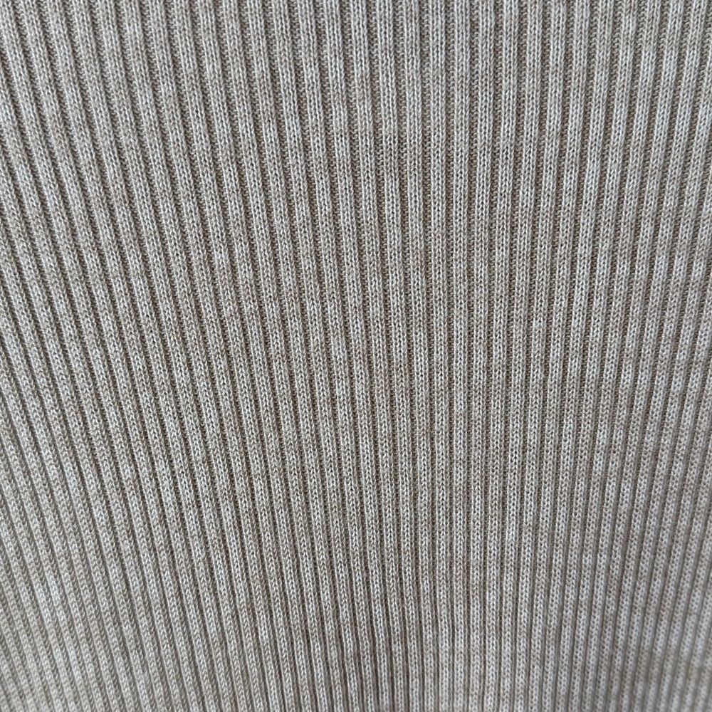 Vintage 90s Ribbed Mock Neck Sweater Sag Harbor Beige - Picture 12 of 12
